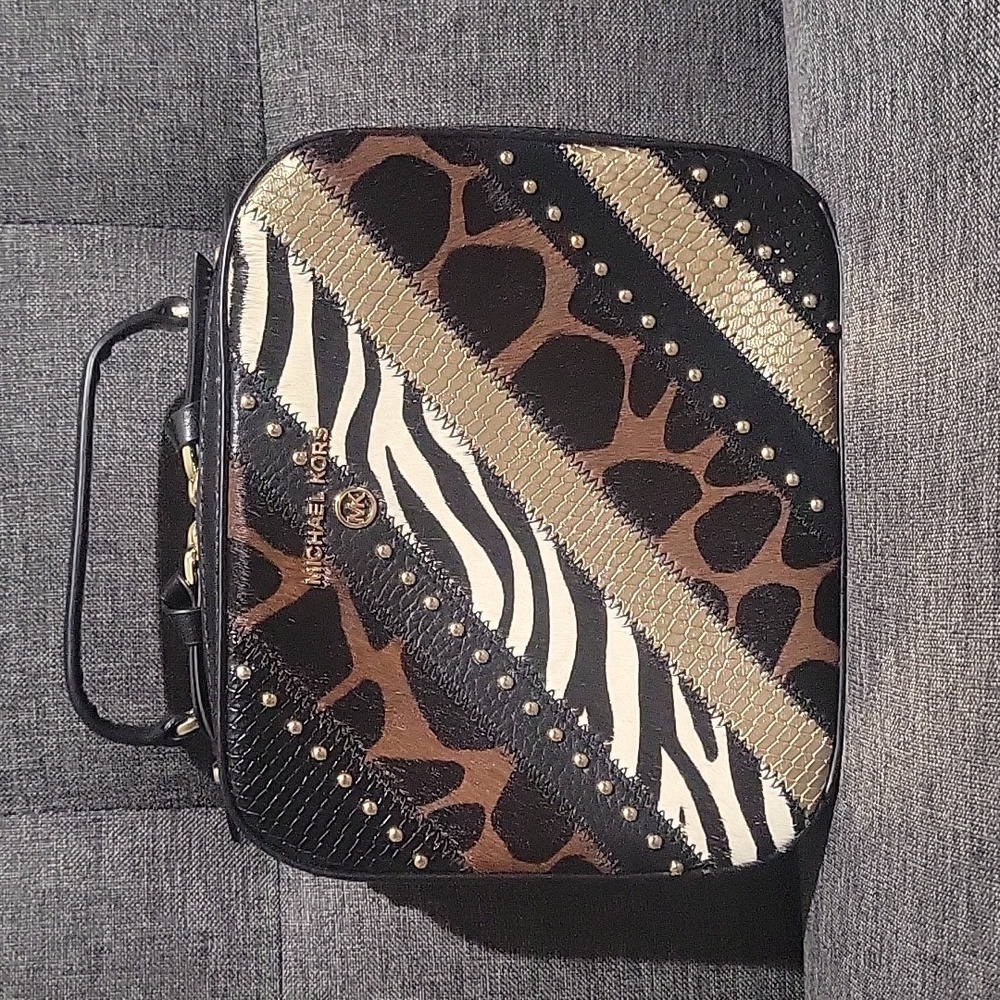 Michael Kors Jet set Small Top Handle Crossbody-Black Multi